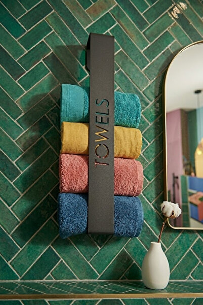 wise tree Siyah Metal Banyo Havluluk Dekoratif Havlu Düzenleyici Güçlü Yapışk...