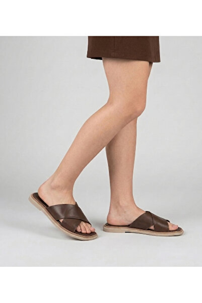 Bulls & Gulls Γυναικείες παντόφλες casual από γνήσιο δέρμα