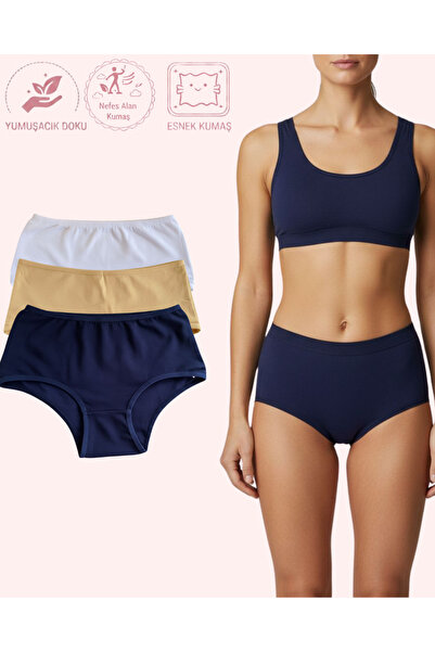 NO BRAND Women's Cotton Combed Cotton Panties |   Daily Underwear |   Comfort...