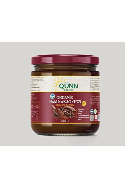 QÜNN ORGANİK HAM KAKAO (Tozu) 200 GR