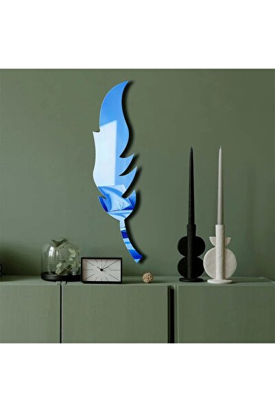 OEM Re-Bloom διακοσμητικός καθρέφτης τοίχου, πλεξιγκλάς/EVA, μπλε, 18 x 65 εκ.