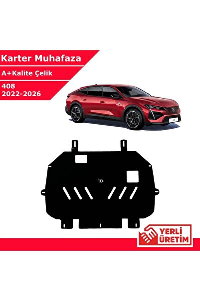 3 Tıkla Peugeot 408 2022-2026 Çelik Karter Muhafaza Çelik Koruma Sacı A+ Kali...