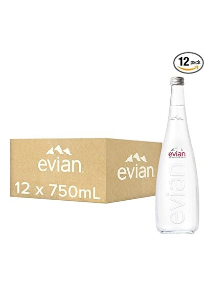 Evian زجاجة ستيل 750 مل × 12 قطعة