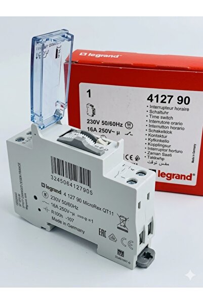Legrand 4127 90 Analog Zaman Saati 230V 16A - Günlük Programlanabilir Ray Tip...