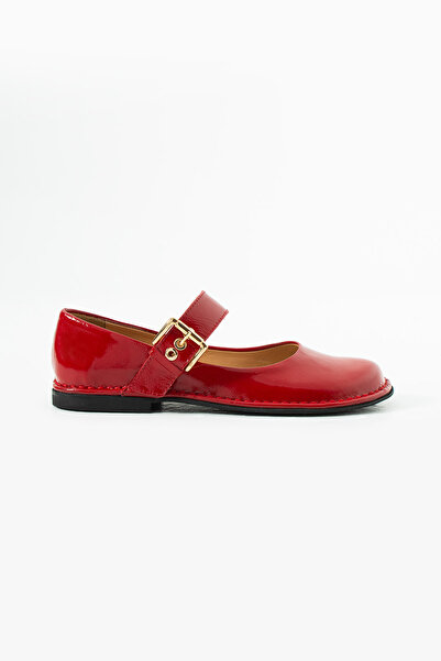 Siena Shoes Balerini Ruby pentru femei, cu bretele, din piele naturală elasti...