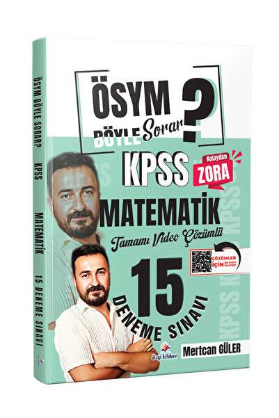 Dizgi Kitap ÖSYM Böyle Sorar 2026 KPSS Matematik Tamamı Video Çözümlü 15 Dene...