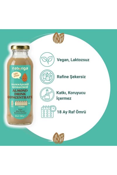 Naturiga Konsantre Badem İçeceği 250 gr.