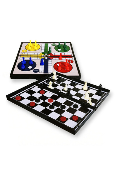 Universul Jucăriilor Σετ παιχνιδιών 3 σε 1: σκάκι, ντάμα, λούντο, μαγνητικό, ...