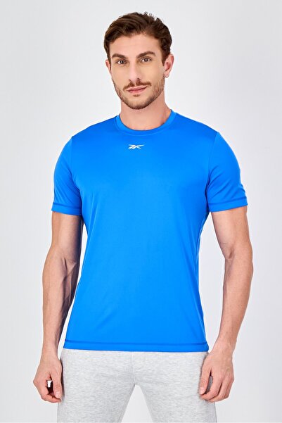 Reebok Men Sportswear Fit Short Sleeve Training T-Shirt, Blue