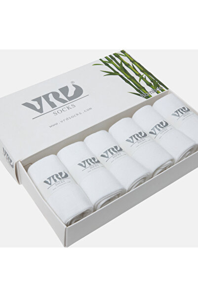 VARDAR SOCKS Seamless Bamboo Women's Socks White Color Women's Socks Boxed 6 ...