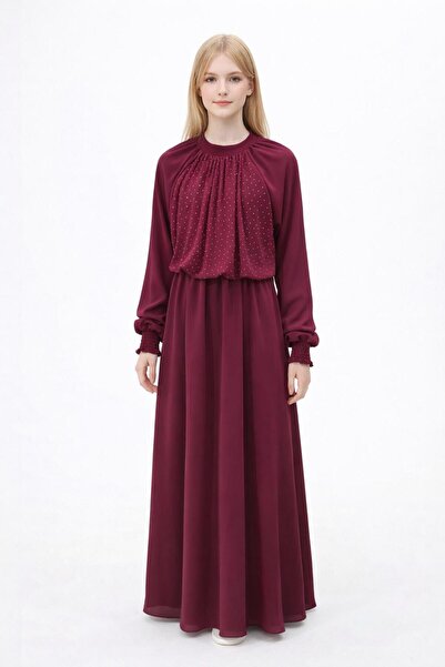 DAĞON'S ΦΟΡΕΜΑ ΒΡΑΔΙΝΟ ΓΥΝΑΙΚΕΙΟ ΑΠΟ ΥΦΑΣΜΑ ΣΙΦΟΝ ΜΕ ΠΕΤΡΕΣ ΣΤΟ ΜΠΡΟΣΤΙΝΟ ΜΕΡΟΣ