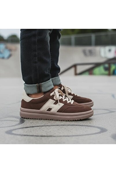 Tuğba Ortopedi 2101 Νεανικό Καφέ Σουέντ Σνίκερ