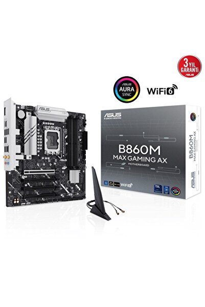 ASUS B860M MAX GAMING AX WIFI6 DDR5 HDMI-DP TYPEC PCIE 5.0 1851P MATX