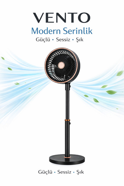 RBR Vento Ayaklı Vantilatör Sessiz Güçlü Fan Modern Tasarım