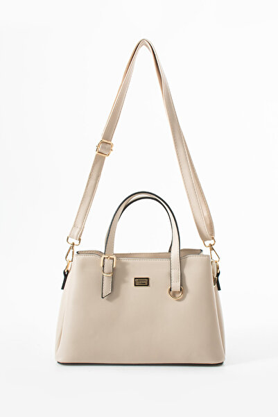 Çanta Sepetim Sanmorris Women's Faux Leather Hand and Shoulder Bag with Gold ...