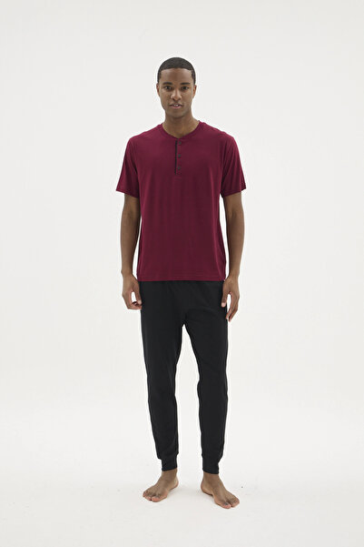 Generic Brand Kocabey kkt-26155 men's midi collar pajama set