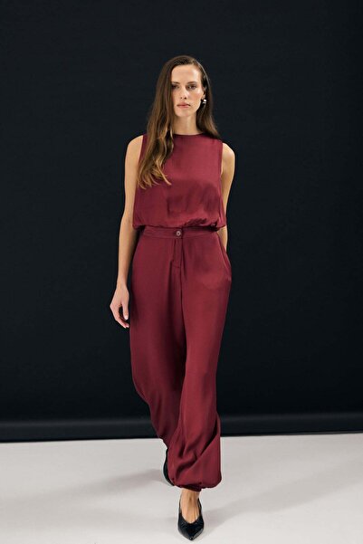 Sateen Παντελόνι Colin - Βουργουνδίας