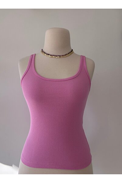 QUORLYN KADIN FİTİLLİ BASİC PEMBE ATLET
