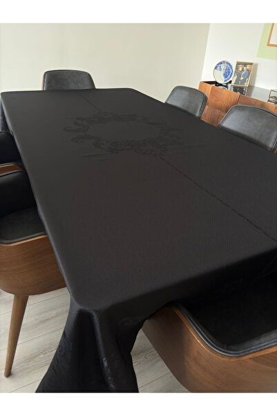 homease Τραπεζομάντηλο με σχέδιο δαμασκηνό και ζακάρ, μαύρο |   Αδιάβροχο και...