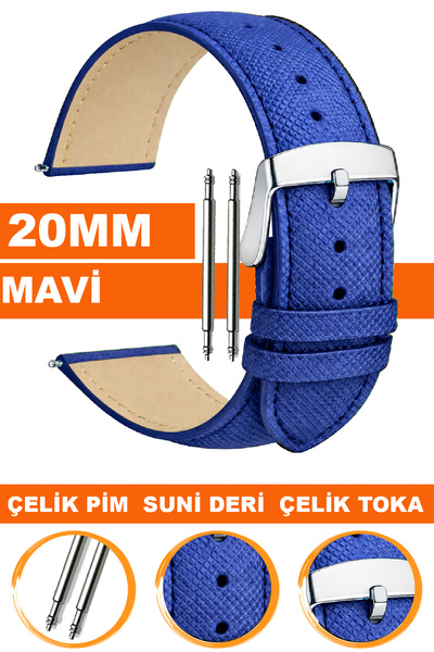 COBRA Printed Model Leather Watch Band Strap Compatible with 20mm Watches Al1...