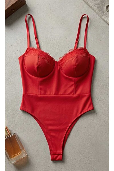 New Collectıon Body Damă cu Cupe și Dantelă, Bretele Ajustabile