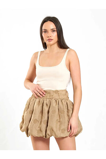 BIGNUANCE Premium Balon Form Mini Skirt Corset Waist Modern Women's Skirt Cas...