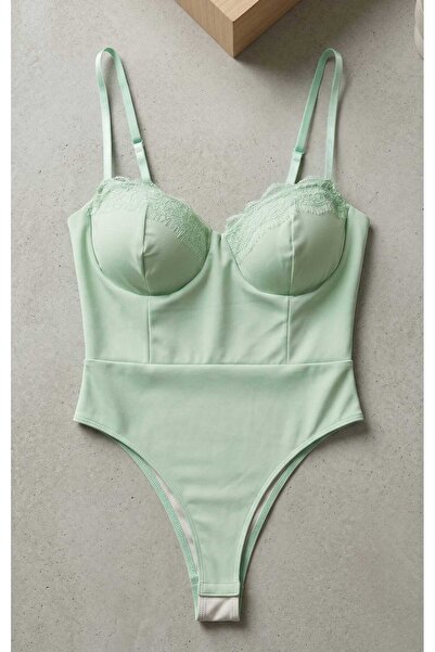 New Collectıon Body Damă cu Cupe și Dantelă, Bretele Ajustabile