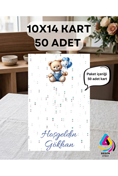 BEGİN ETİKET KOLONYA KARTI NİKAH SÖZ KINA DÜĞÜN HEDİYELİK KARTI 50 ADET