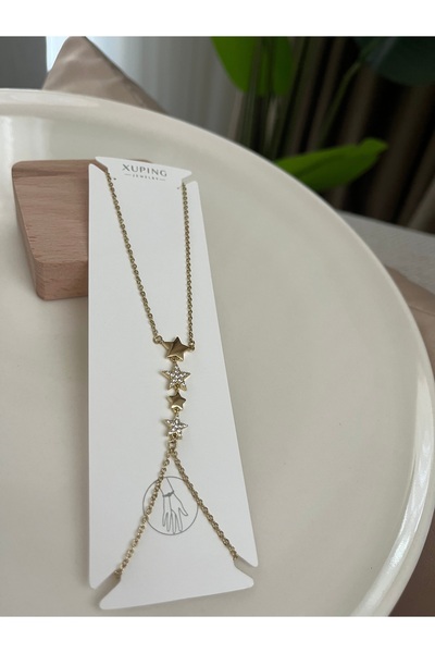 XUPING JEWELRY Yıldız Detay 14K Çelik Şahmeran