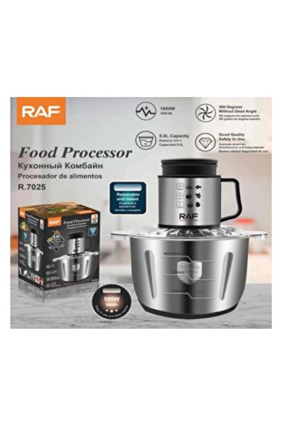 SimpluAcasa Tocator Electric RAF R.7025 5L, 1000W, 4 Lame Inox, Bol Mare Prof...
