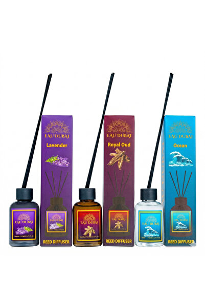 Eau Dubai Σετ 3 Αρωματικών Διαχυτών Αρώματος, EAU DUBAI, Λεβάντα+Ούντ+Ωκεανός...