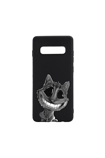 bestcase Θήκη σιλικόνης συμβατή με Samsung Galaxy S10 Plus, Crazy Cat, ανθεκτ...