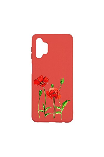 bestcase Θήκη σιλικόνης, Συμβατή με Samsung Galaxy M32 5G, Κόκκινο Παπαρούνι,...