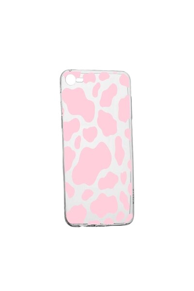 bestcase Θήκη σιλικόνης συμβατή με Apple iPhone 7 / 8, Ροζ Αγελάδα, ανθεκτική...