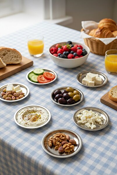 Empressco 6 lı Lüks Sunum Tabağı | Peynir Zeytin Meze Servis Tepsisi
