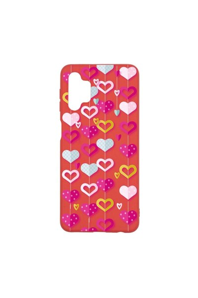 bestcase Θήκη σιλικόνης, Συμβατή με Samsung Galaxy M32 5G, Χαριτωμένα Καρδιές...