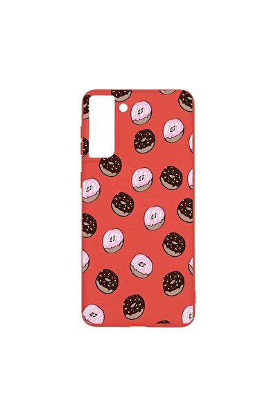 bestcase Θήκη σιλικόνης, Συμβατή με Samsung Galaxy S21 Plus, Ντόνατς, Ανθεκτι...