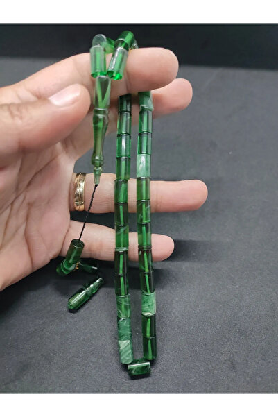 İskeçe Tesbih Uğur Şener Usta Eseri 0.6 Διαφανές Delim Διπλής Στρώσης Γυαλισμ...