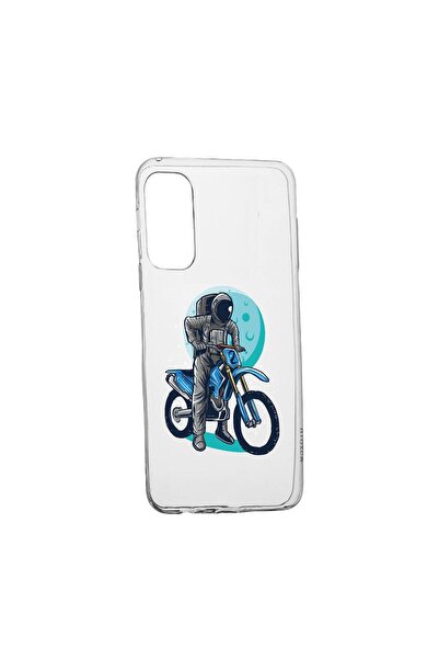 bestcase Θήκη σιλικόνης, Συμβατή με Samsung Galaxy A23, Αστροναύτης Ποδηλάτης...