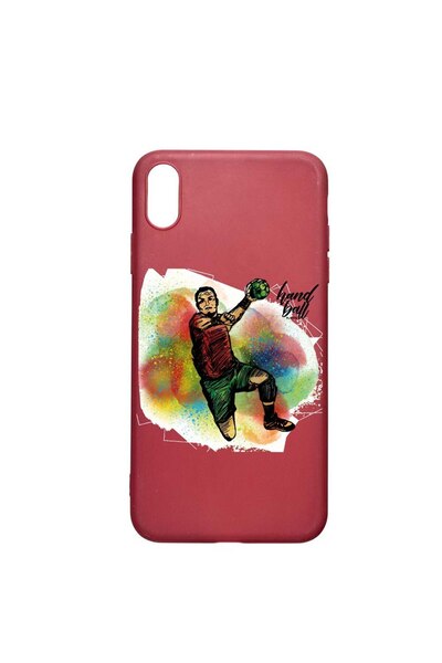bestcase Θήκη σιλικόνης, Συμβατή με Apple iPhone XR, Παίκτης χάντμπολ, ανθεκτ...
