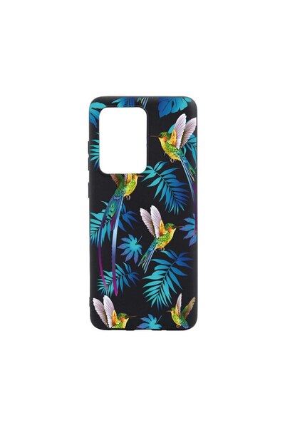 bestcase Θήκη σιλικόνης συμβατή με Samsung Galaxy S21 Ultra, Τροπικό, Ανθεκτι...