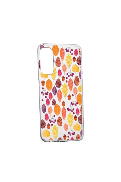 bestcase Θήκη σιλικόνης συμβατή με Samsung Galaxy S22 Plus, Φθινοπωρινή, ανθε...