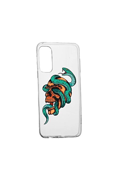 bestcase Θήκη σιλικόνης συμβατή με Samsung Galaxy S22, Σχέδιο κρανίο, ανθεκτι...