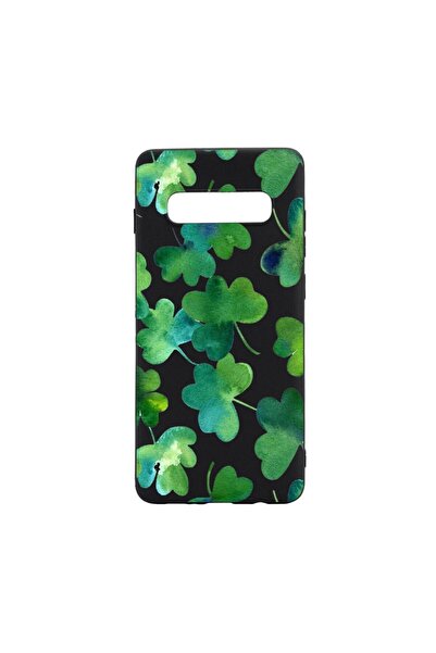 bestcase Θήκη σιλικόνης συμβατή με Samsung Galaxy S10, Πράσινο Φύλλο, ανθεκτι...