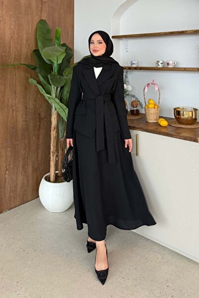 Şulemoda Giyim Serena Skirted Blazer Suit Black