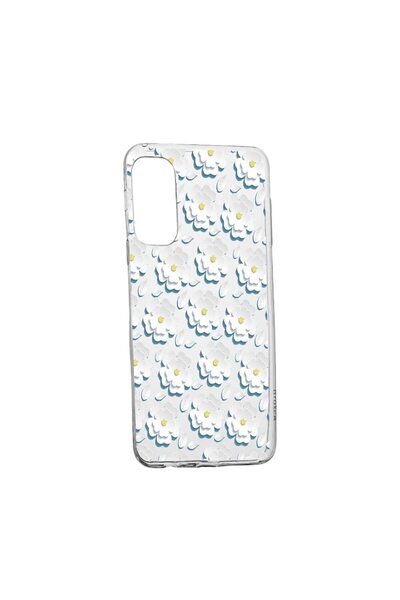 bestcase Θήκη Σιλικόνης Daisy - Λευκό Λουλούδι, Συμβατή με Samsung Galaxy S21...