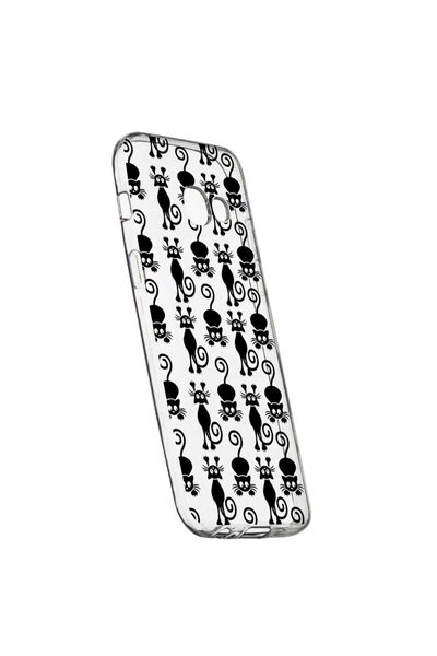 bestcase Husa pentru Samsung Galaxy J4+ 2018, Black Cat, 115, Silicon