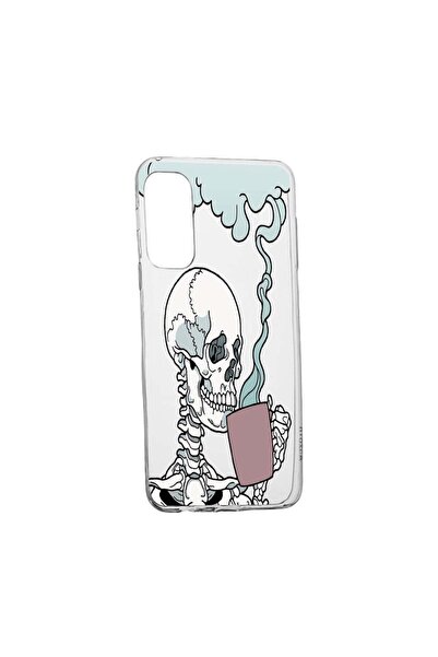 bestcase Θήκη Σιλικόνης με Σχέδιο Κρανίου, Συμβατή με Samsung Galaxy A52s 5G,...