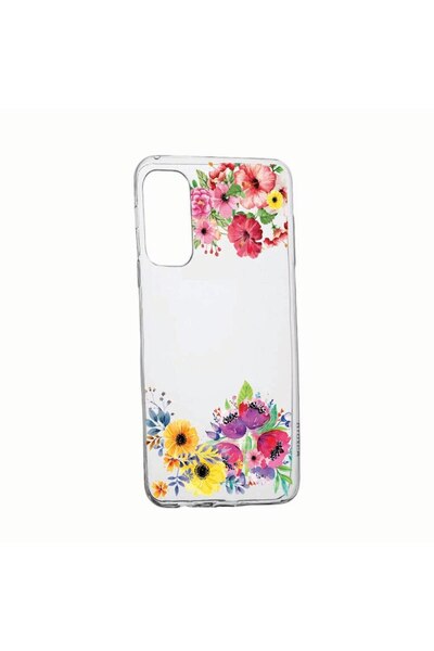 bestcase Θήκη σιλικόνης συμβατή με Samsung Galaxy S21, Λουλούδια, ανθεκτική σ...