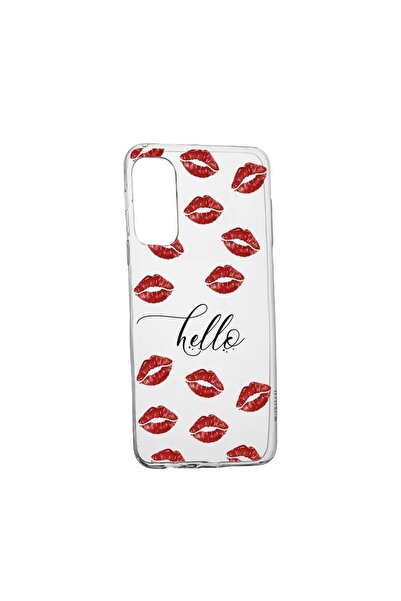 bestcase Θήκη σιλικόνης συμβατή με Samsung Galaxy S22 Ultra, Hello Kisses, αν...
